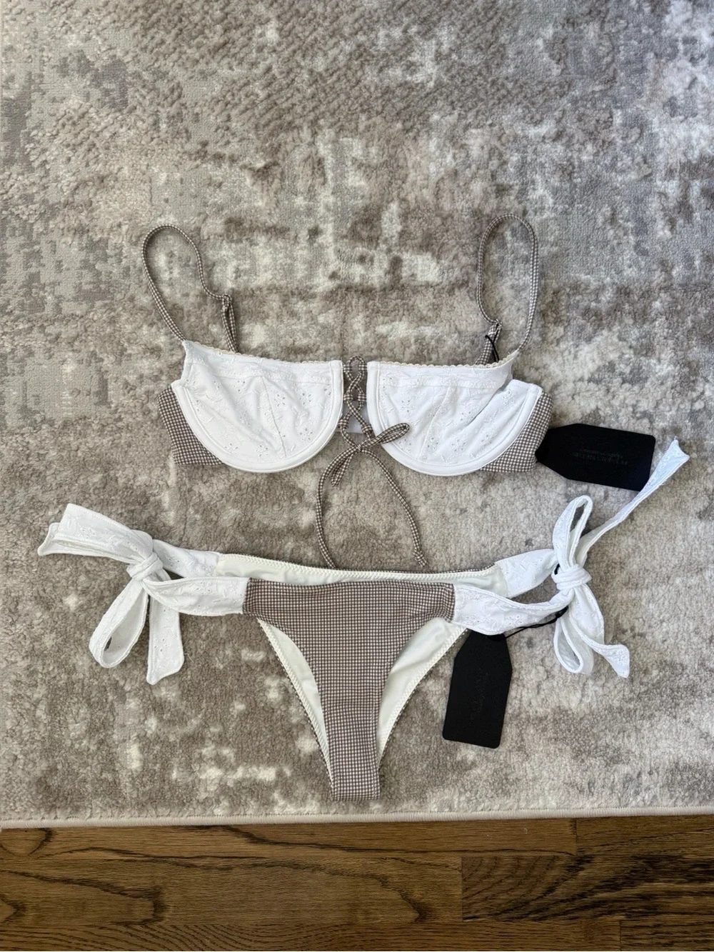 Frankies Bikinis X Sydney Sweeney Lucia Eyelet Harlow Bikini Set